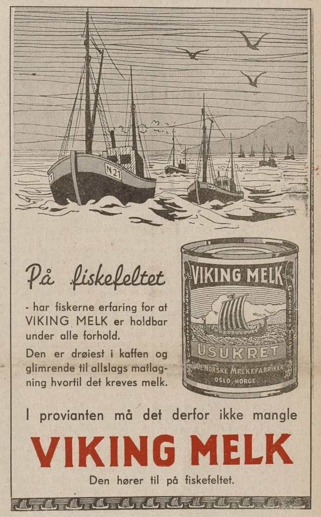 Reklame for Viking melk