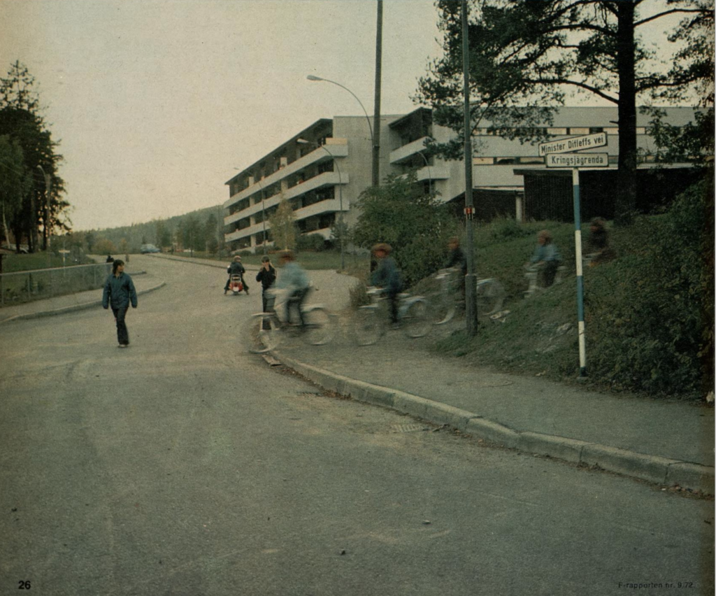 Bilde fra Minister Ditleffs vei - 1972